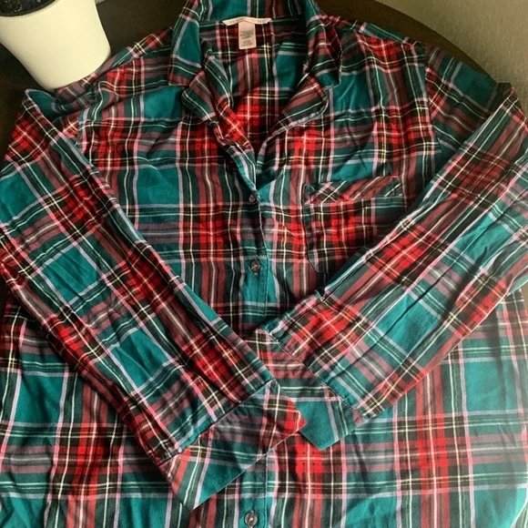 Victoria Secret Pajama Set Flannel - Picture 4 of 7